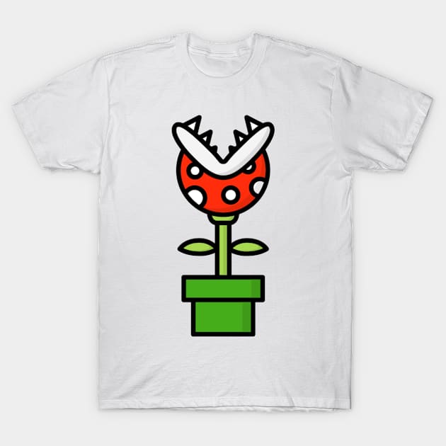 Piranha Plant T-Shirt by Radradrad